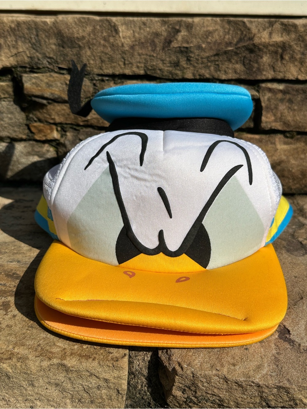 Disney Kids Donald Duck Foam Hat - Yellow, Blue & White